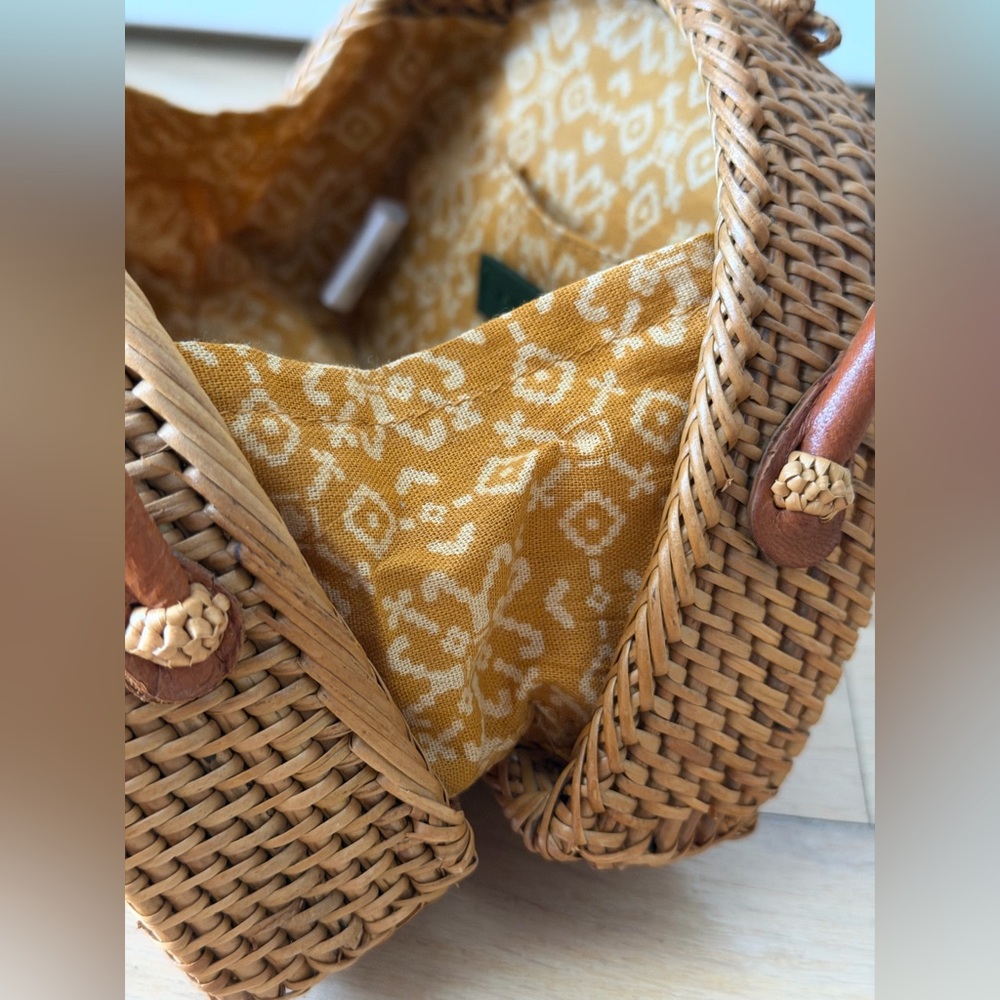 Anthropologie Brown Woven Mini Bag - Picture 10 of 16